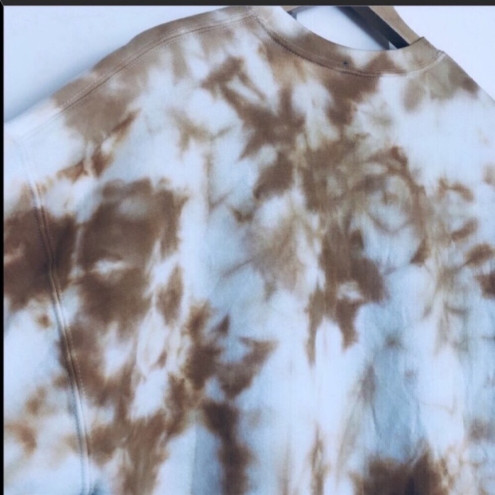 Tie Dye Golden Marble NEW Handmade Crewneck - Picture 7 of 9